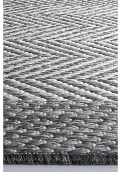 Enti Nova 2002 Gri Mutfak Halısı Yıkanabilir Sisal Görünümlü Mutfak Kilimi Çerçeveli Kaymaz Yolluk modelleri