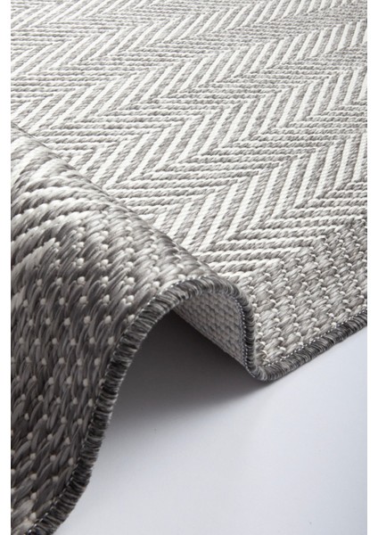 Enti Nova 2002 Gri Mutfak Halısı Yıkanabilir Sisal Görünümlü Mutfak Kilimi Çerçeveli Kaymaz Yolluk indirimleri