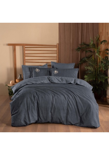 Ederlezi King Size (Battal Boy) %100 Pamuk Flanel (Pazen) Nevresim Takımı Gri fiyatları