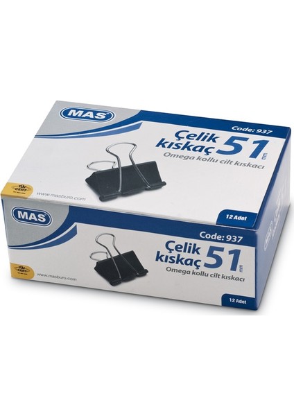 Mas Kıskaç 51 mm Çelik Siyah 12 Li