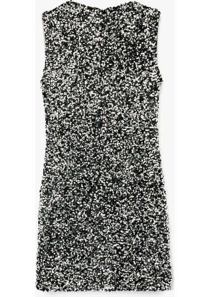 Kolsuz Kalp Yaka Payetli Mini Abiye Elbise fiyatları