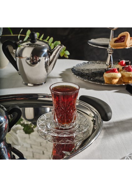 Rcr Melodia 12 Parça 6 Kişilik Cam Çay Seti fırsatları