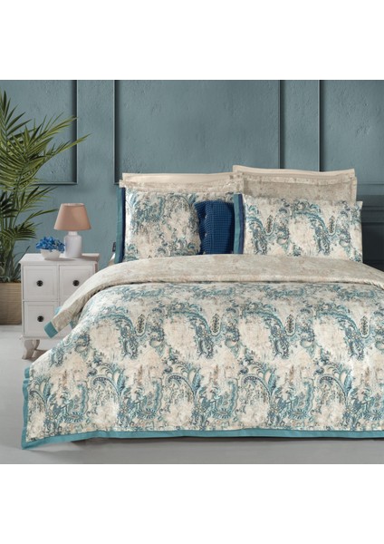 Grant Kıng Sıze %100 Pamuk Saten "300 Tc" Nevresim Takımı Bej