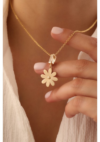 14 Ayar Altın Doch Zincir Çiçek Kolye fiyatları