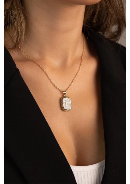 14 Ayar Altın Halat Burgu Zincir Sedef Harf Kolye fırsatları