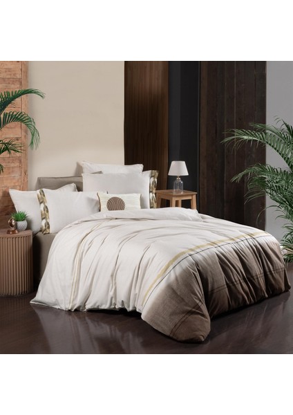 Zeta Tek Kişilik %100 Pamuk Flanel (Pazen) Nevresim Takımıbej