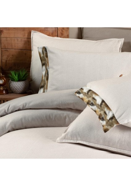 Zeta Tek Kişilik %100 Pamuk Flanel (Pazen) Nevresim Takımıbej modelleri