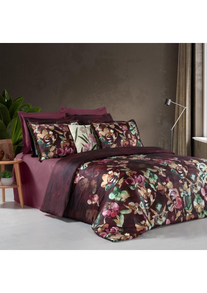 Esperado Kıng Sıze %100 Pamuk Saten "300 Tc" Nevresim Takımı Mürdüm fiyatları