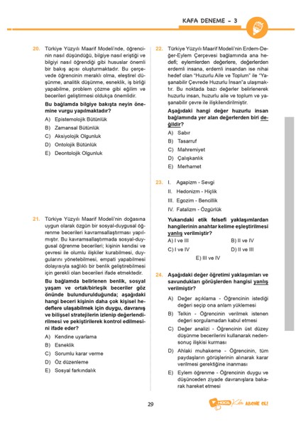 2026 Meb-Ags 10'lu Eğitimin Temelleri ve Türk Millî Eğitim Sistemi - 10'lu Mevzuat Bilgisi Tamamı Çözümlü Deneme fiyatları