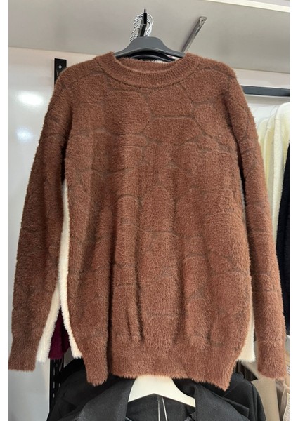 Cozy Dokulu Tesettür Kazak- Kahverengi Standart (36-38-40 Uyumlu) fiyatları