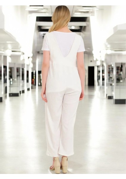 Sırt Detaylı Yazlık Rahat Keten Tulum fiyatları