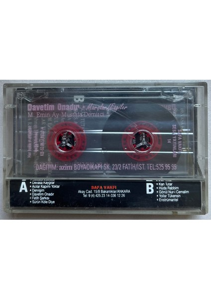 Davetim Onadır M.emim Ay - Mustafa Demirci Kaset (Orijinal Dönem Baskı Kaset) fiyatları