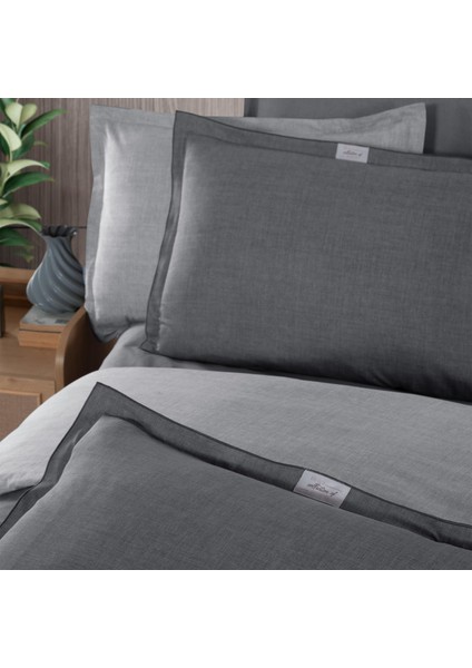 Solo Tone Tek Kişilik %100 Pamuk Nevresim Takımı Gri modelleri