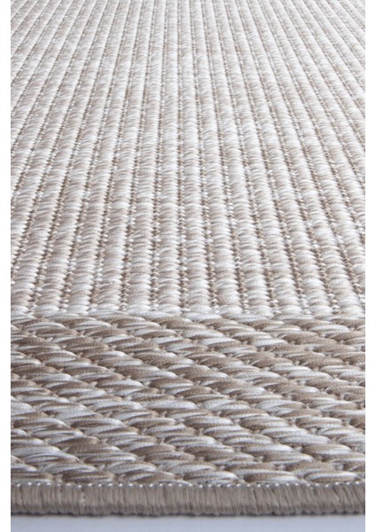 Enti Nova 2005 Bej Mutfak Halısı Yıkanabilir Sisal Görünümlü Mutfak Kilimi Çerçeveli Kaymaz Yolluk modelleri