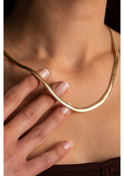 14 Ayar Altın Süper Kalın Balık Sırtı Zincir