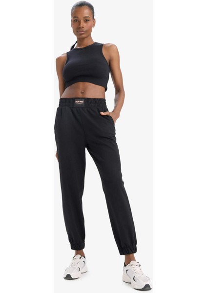 Fit Standart Fit Cepli Jogger Paça İnce Sporcu Eşofman Altı