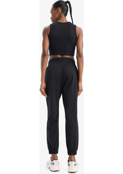 Fit Standart Fit Cepli Jogger Paça İnce Sporcu Eşofman Altı