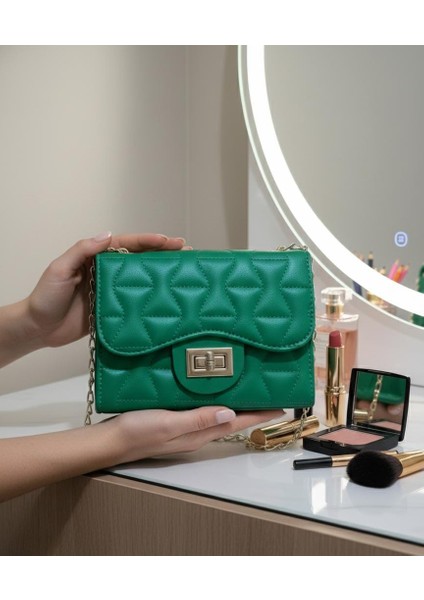 Kadın Zincirli El ve Omuz Çantası