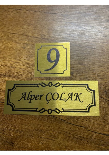 Metal Kapı İsimliği GÜMÜŞ 0006 modelleri