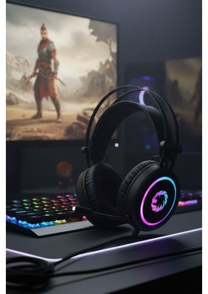 HG3500 7.1 USB RGB Siyah Surround Oyuncu Kulaklık+Mikrofon indirimleri