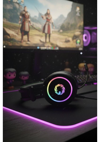 HG3500 7.1 USB RGB Siyah Surround Oyuncu Kulaklık+Mikrofon