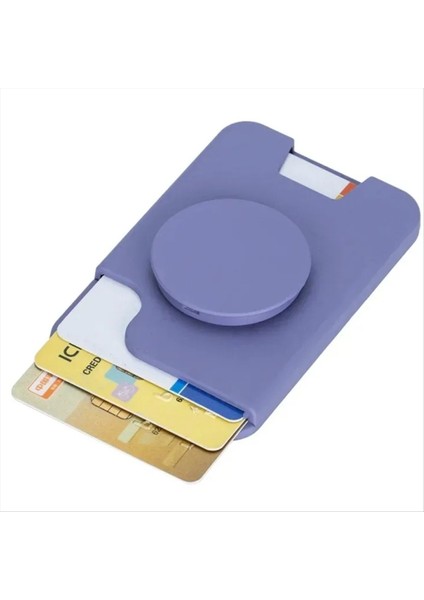 Magsafe Için Manyetik Kartlıklı Cüzdan IPhone 16 17 Pro Samsung S25 S26 Macsafe Cep Telefonu Kavrama Tok Parmak Yüzük A (Yurt Dışından) indirimleri