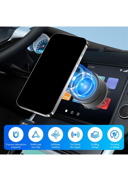 2x Vakum Manyetik Emme Telefon Tutucu Manyetik Çok Fonksiyonlu Tutucu Katlanabilir ve Geri Çekilebilir Telefon Tutucu A (Yurt Dışından) fırsatları