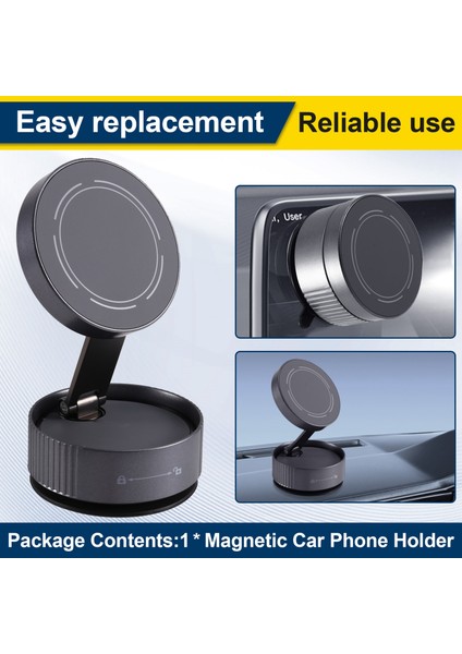 Güçlü Manyetik Araç Telefonu Tutucu Katlanabilir 360° Dönme Araba/masa/banyo Için Vakum Adsorpsiyon Evrensel Telefon Tutucu (Yurt Dışından) indirimleri