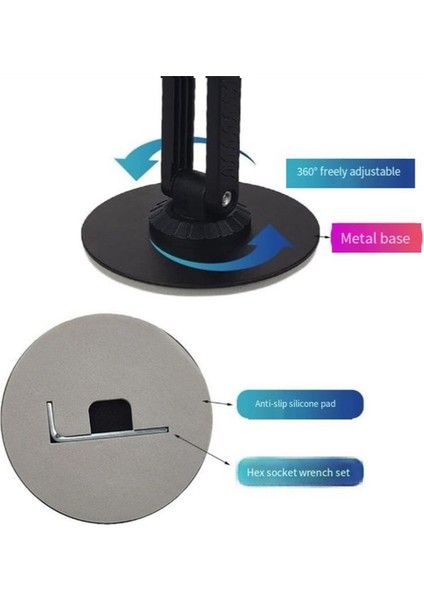 Bölünmüş Klavye Telefon Tabletler Için Manyetik Braket Pc Ayrılabilir 360° ve Yüksekliği Ayarlanabilir Braket Oyun Aksesuarları Siyah (Yurt Dışından) indirimleri