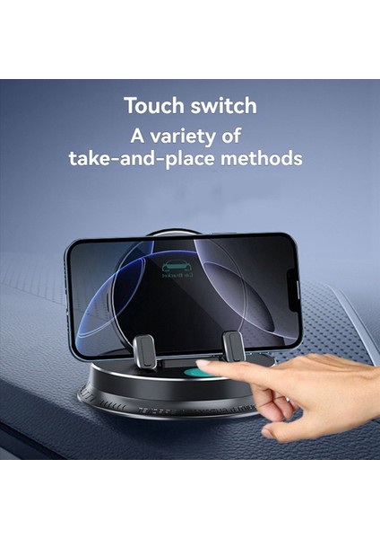 2x Dashboard Araç Telefonu Tutucu Evrensel 360° Döndürme Silikon Telefon Montajı Tek Elle Çalıştırma Telefon Tutucu Araç Kullanımı Için (Yurt Dışından) indirimleri