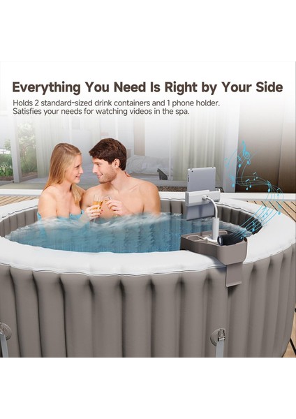 Ayarlanabilir Sıcak Küvet Tepsisi Masası, Klipsli Havuz Kupası Tutucu Telefon Tutucu, Yetişkinler Için Açık Şişirilebilir Havuzlar Için (Yurt Dışından) modelleri