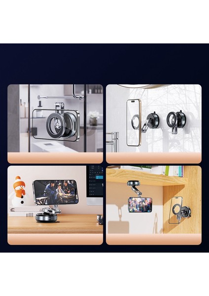 Manyetik Araç Montajı 360° Dönen Vakum Adsorpsiyon Araç Telefonu Montajı IPhone 17/16/15 Için Duş/araba/ayna/pürüzsüz Yüzeyler (Yurt Dışından) fiyatları