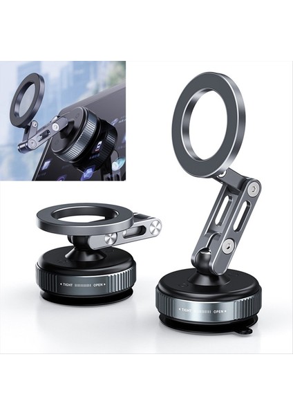 Manyetik Araç Montajı 360° Dönen Vakum Adsorpsiyon Araç Telefonu Montajı IPhone 17/16/15 Için Duş/araba/ayna/pürüzsüz Yüzeyler (Yurt Dışından) modelleri