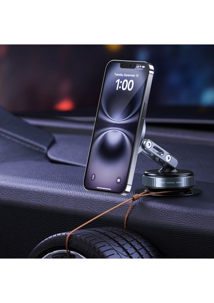 Manyetik Araç Montajı 360° Dönen Vakum Adsorpsiyon Araç Telefonu Montajı IPhone 17/16/15 Için Duş/araba/ayna/pürüzsüz Yüzeyler (Yurt Dışından) fırsatları
