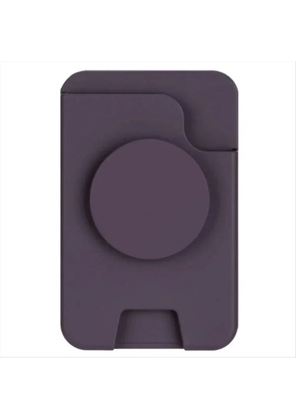 Magsafe Için Manyetik Kartlıklı Cüzdan IPhone 16 17 Pro Samsung S25 S26 Macsafe Cep Telefonu Kavrama Tok Parmak Yüzük E (Yurt Dışından)