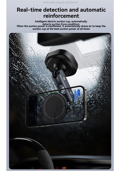 Manyetik Vakum Emme Araç Telefonu Tutucu - 360° Dönen Elektrikli Vakum Bardak Dağı Araba Için Evrensel (Yurt Dışından) indirimleri