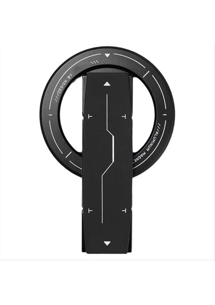 2&#39;si 1 Arada Manyetik Telefon Standı 360 ° Ultra Ince Alüminyum Alaşımlı Çok Fonksiyonlu Ayarlanabilir Braket Telefon Aksesuarı (Yurt Dışından)