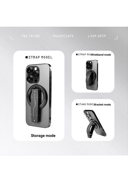 2&#39;si 1 Arada Manyetik Telefon Standı 360 ° Ultra Ince Alüminyum Alaşımlı Çok Fonksiyonlu Ayarlanabilir Braket Telefon Aksesuarı (Yurt Dışından) fiyatları