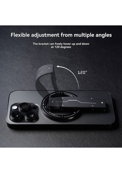 2&#39;si 1 Arada Manyetik Telefon Standı 360 ° Ultra Ince Alüminyum Alaşımlı Çok Fonksiyonlu Ayarlanabilir Braket Telefon Aksesuarı (Yurt Dışından) fırsatları