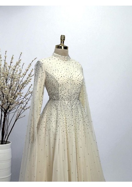 Tesettür Prenses Abiye modelleri