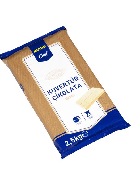 Kuvertür Beyaz Çikolata - 2,5 kg
