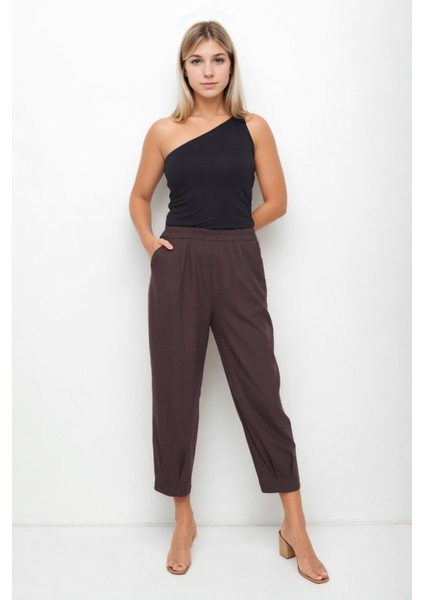 Beli Lastikli Paçası Pileli Pantolon fırsatları