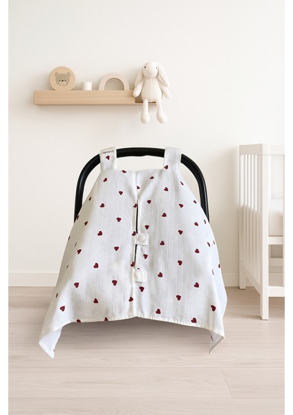 %100 Pamuk Cırt Detaylı Müslin Puset Örtüsü – Nefes Alan Yumuşak Kumaş