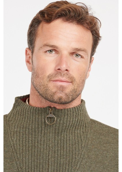 Pullover Nelson Yarım Fermuar Kazak GN73 Seaweed fırsatları