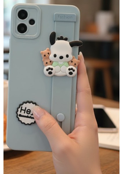 Samsung Galaxy A05 Uyumlu Kılıf Mavi Renk 3D Figürlü Darbe Emici Yumuşak Silikon Kapak modelleri