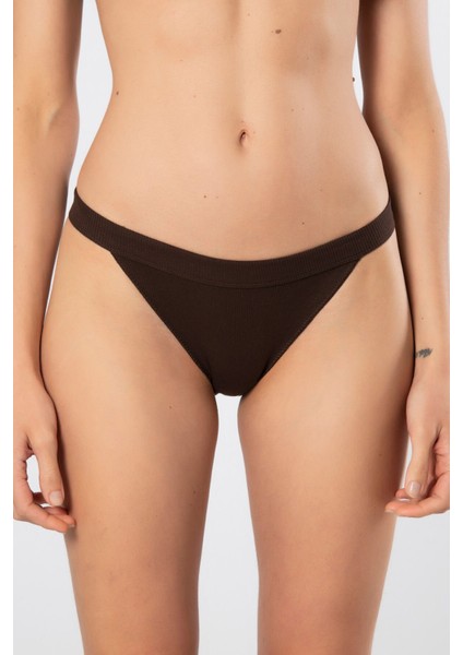 Kadın Likralı Ribana Tanga 2'li Paket 931/KAHVERENGI fiyatları