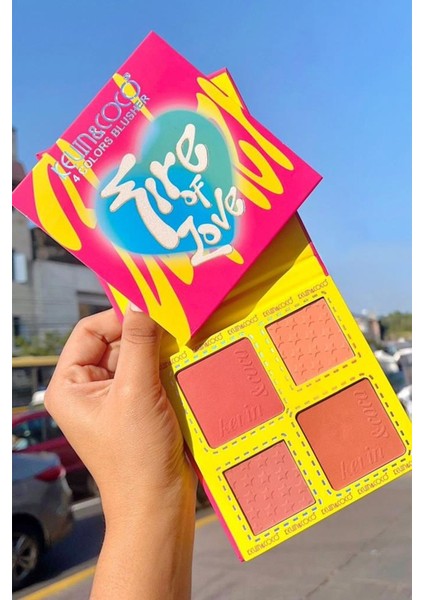 4’lü Fire Of Love Profesyonel Allık Paleti