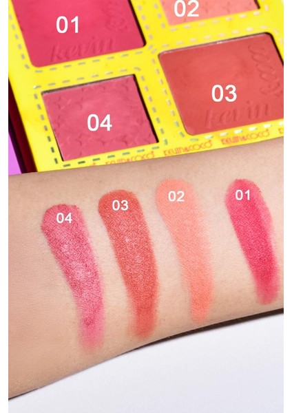 4’lü Fire Of Love Profesyonel Allık Paleti modelleri