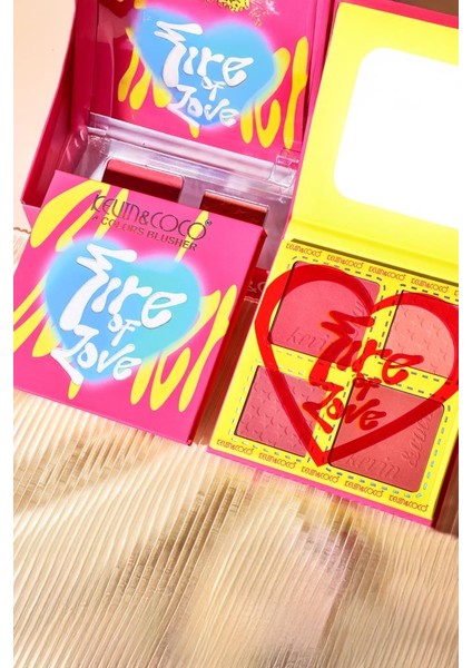 4’lü Fire Of Love Profesyonel Allık Paleti fırsatları