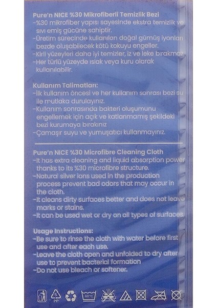 9 Adet Sarı Bez x 3 Paket fırsatları